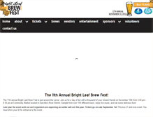 Tablet Screenshot of brightleafbrewfest.com